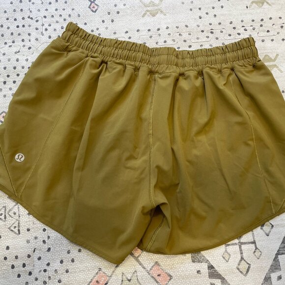 Mustard Yellow Lululemon Hotty Hot Shorts - Picture 2 of 3
